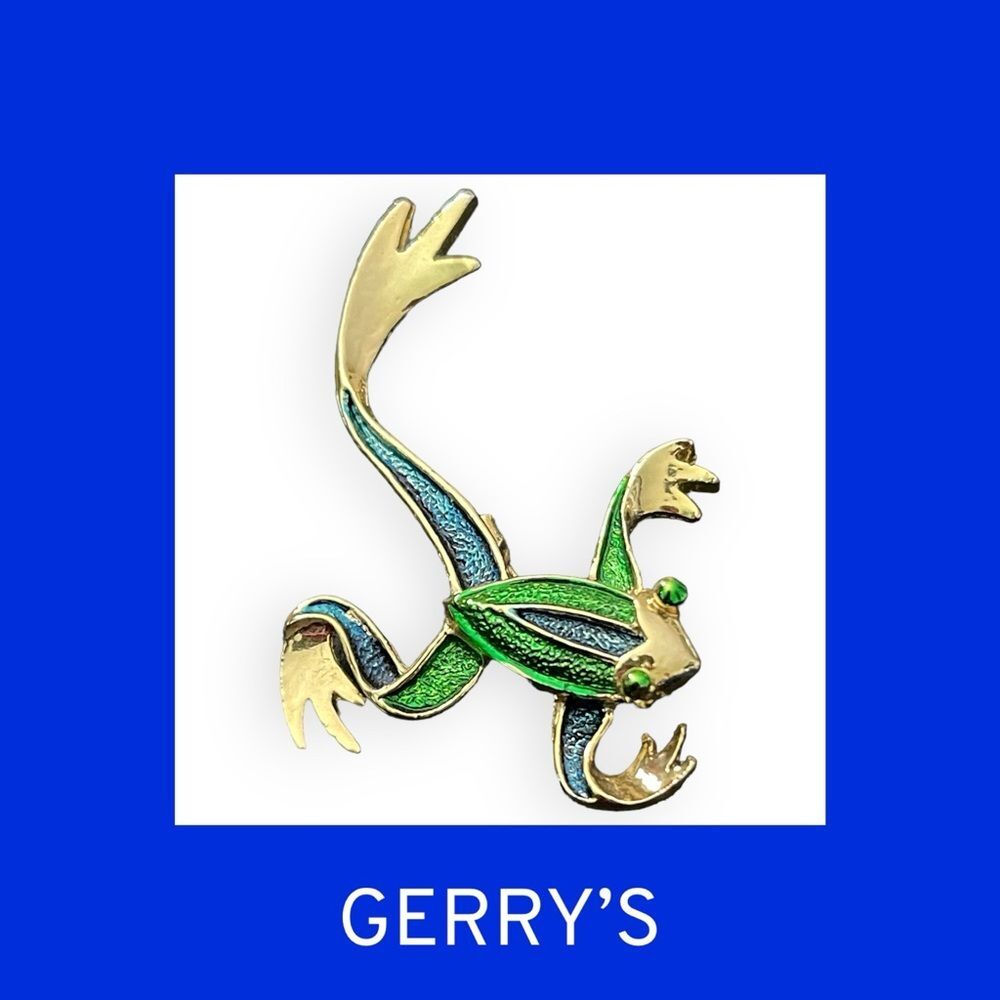 Gerry's Frog Pin/Brooch Vintage 70’s